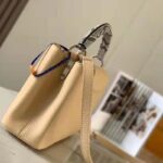 Louis Vuitton LV Women Capucines MM Handbag Grey Taurillon Cowhide - Image 4