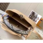 Louis Vuitton LV Women Capucines MM Handbag Grey Taurillon Cowhide - Image 6