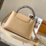 Louis Vuitton LV Women Capucines MM Handbag Grey Taurillon Cowhide - Image 3