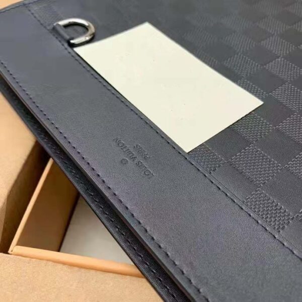Louis Vuitton LV Unisex Discovery Pochette Clutch Damier Infini Cowhide Leather (2)