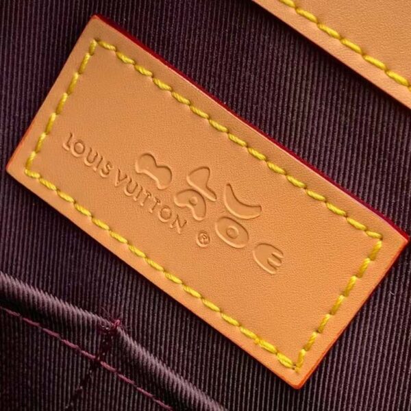 Louis Vuitton LV Unisex Sac Plat Cross Monogram Stripes Brown Coated Canvas (3)