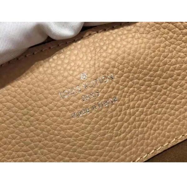 Louis Vuitton LV Women Bella Tote Arizona Brown Mahina Perforated Calfskin Calf (3)