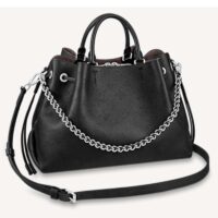 Louis Vuitton LV Women Bella Tote Black Mahina Perforated Calfskin Calf