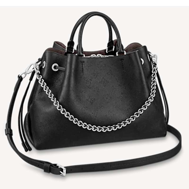 Louis Vuitton Bella Tote Mahina Leather Black 23245945