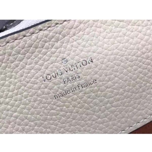 Louis Vuitton LV Women Bella Tote Crème Beige Mahina Perforated Calfskin Calf ( (10)