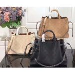 Louis Vuitton LV Women Bella Tote Crème Beige Mahina Perforated Calfskin Calf - Bild 10