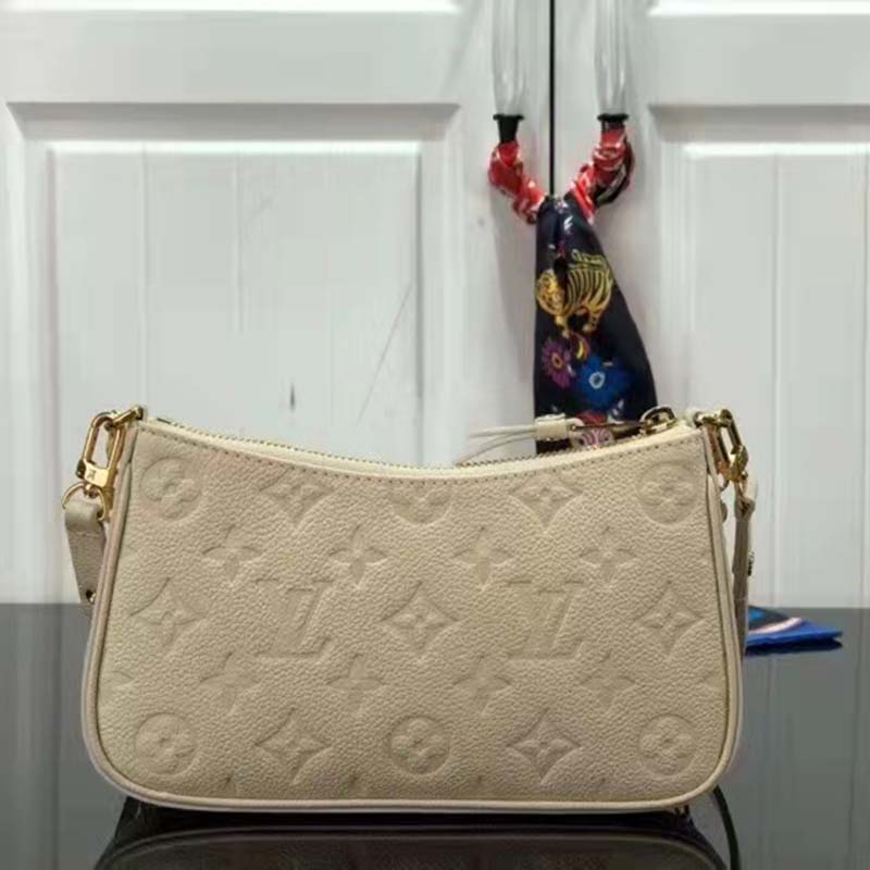 Authenticated Used Louis Vuitton Bag Easy Pouch Claim White Accessory Mini  Shoulder Semi-shoulder 2way Women's Monogram Implant M81066 LOUISVUITTON 