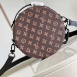 Louis Vuitton LV Unisex Wheel Box Brown Monogram Coated Canvas Cowhide Leather - Image 4