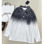 Louis Vuitton Women LV Workwear Shirt Cotton Grey Loose Fit - Bild 2