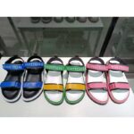 Louis Vuitton Unisex Pool Pillow Flat Comfort Sandal Blue Calf Leather - Imagen 8