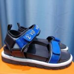 Louis Vuitton Unisex Pool Pillow Flat Comfort Sandal Blue Calf Leather - Imagen 2