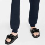 Louis Vuitton Unisex Sunset Flat Comfort Mule Black Monogram Embossed Calf Leather – Bild 10