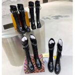 Louis Vuitton Women Territory Flat Higher Ranger Black Calf Leather LV Circle – Bild 10