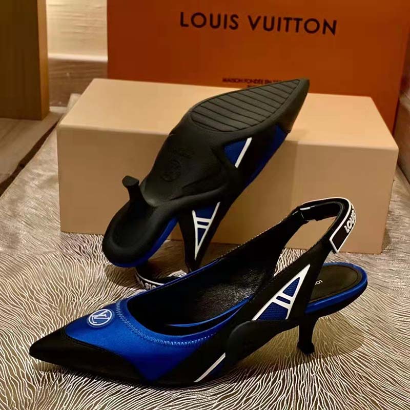 Louis Vuitton Archlight Slingback Pumps 5.5cm in Satin and Monogram Canvas  2022