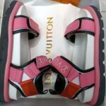 Louis Vuitton Women Pool Pillow Flat Comfort Sandal Blue Calf Leather – Image 4