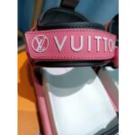 Louis Vuitton Women Pool Pillow Flat Comfort Sandal Blue Calf Leather – Image 8