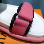 Louis Vuitton Women Pool Pillow Flat Comfort Sandal Blue Calf Leather – Image 7