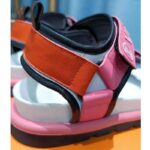 Louis Vuitton Women Pool Pillow Flat Comfort Sandal Blue Calf Leather – Image 6