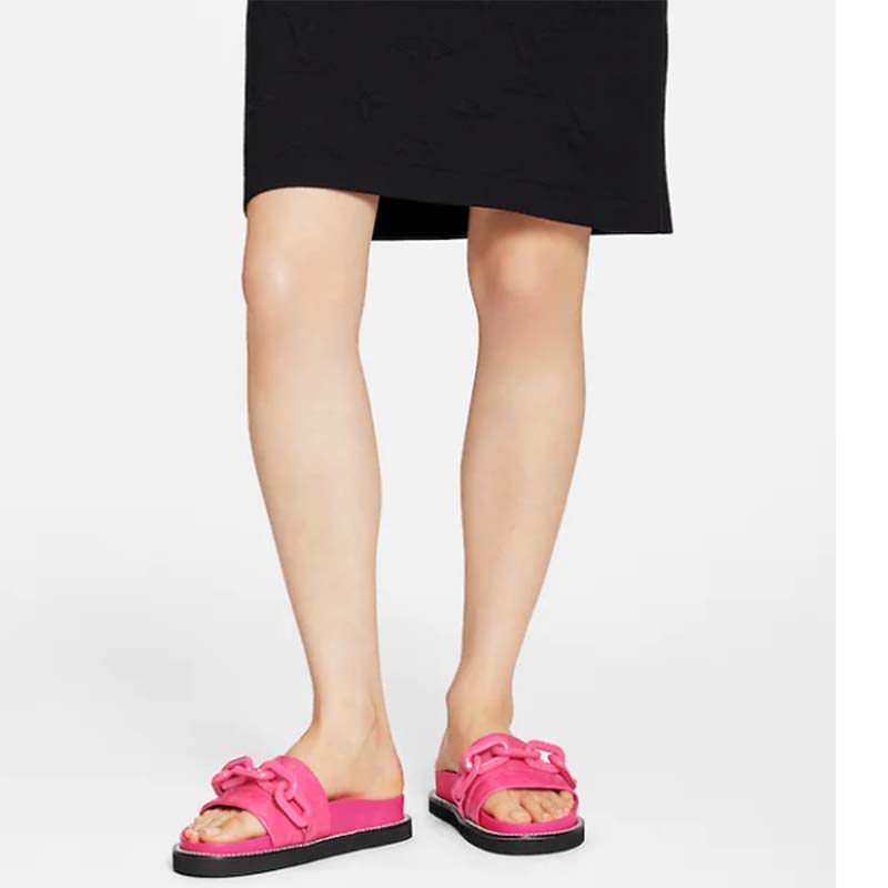 LV Sunset Comfort Flat Sandal - Women - Shoes, LOUIS VUITTON ® in 2023