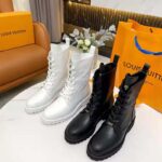 Louis Vuitton Women Territory Flat Ranger White Calf Leather LV Circle - Image 6