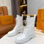 Louis Vuitton Women Territory Flat Ranger White Calf Leather LV Circle - Image 3