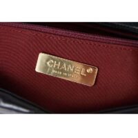 Chanel Women 19 Large Handbag Black Lambskin Gold Silver-Tone Ruthenium-Finish Metal (1)