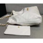 Chanel Women 22 Large Handbag Calfskin Gold-Tone Lacquered Metal - Bild 5