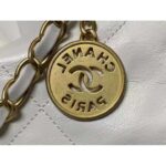 Chanel Women 22 Large Handbag Calfskin Gold-Tone Lacquered Metal - Bild 8