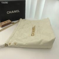 Chanel Women 22 Small Handbag Shiny Calfskin & Gold-Tone Metal Beige (2)