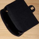 Chanel Women Large Flap Bag Printed Denim Gold-Tone Metal Black Multicolor - Image 8