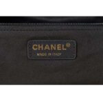Chanel Women Large Flap Bag Printed Denim Gold-Tone Metal Black Multicolor - Image 10