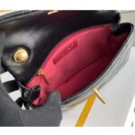 Chanel Women Mini Flap Bag Calfskin Imitation Pearls Gold-Tone Metal Black - Imagen 8