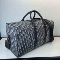 Dior Unisex Lingot 50 Bag Beige Black Dior Oblique Jacquard (1)