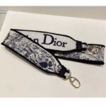 Dior Women CD Medium Lady D-Lite Bag Blue Toile De Jouy Embroidery - Image 10