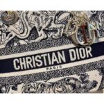 Dior Women CD Medium Lady D-Lite Bag Blue Toile De Jouy Embroidery - Image 7