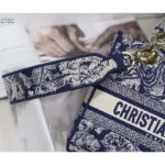 Dior Women CD Medium Lady D-Lite Bag Blue Toile De Jouy Reverse Embroidery - Imagen 10
