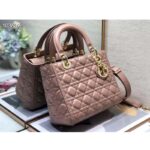Dior Women CD Medium Lady Dior Bag Blush Cannage Lambskin - Bild 3