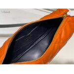 Dior Women CD Small Dior Vibe Hobo Bag Fluorescent Orange Macrocannage Lambskin - Image 8