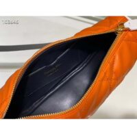 Dior Women CD Small Dior Vibe Hobo Bag Fluorescent Orange Macrocannage Lambskin (1)