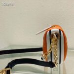 Dior Women CD Small Dior Vibe Hobo Bag Fluorescent Orange Macrocannage Lambskin - Image 6