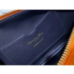 Dior Women CD Small Dior Vibe Hobo Bag Fluorescent Orange Macrocannage Lambskin - Image 10