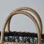 Dior Women Dior Wicker Basket Bag Blue Dior Oblique Jacquard and Natural Wicker - Image 6
