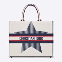 Dior Women Dioralps Dior Book Tote White Three-Tone Embroidery (1)