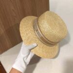 Dior Unisex CD Dioresort Small Brim Hat Natural Straw Pink Band - immagine 7