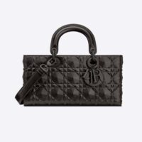 Dior Women Lady D-Joy Bag Black Cannage Calfskin with Diamond Motif (1)