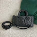 Dior Women Lady D-Joy Bag Black Cannage Calfskin with Diamond Motif - immagine 2