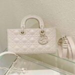 Dior Women Lady D-Joy Bag Latte Cannage Calfskin with Diamond Motif - Image 2