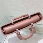 Dior Women Lady D-Joy Bag Rose Des Vents Cannage Calfskin with Diamond Motif - Imagen 7