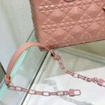 Dior Women Lady D-Joy Bag Rose Des Vents Cannage Calfskin with Diamond Motif - Imagen 8