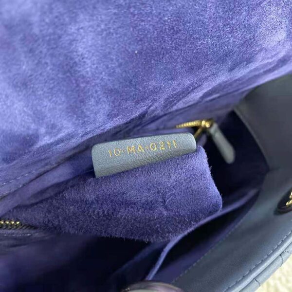 Dior Women Lady Dior my Abcdior Bag Lndigo Gradient Cannage Lambskin-Blue (10)